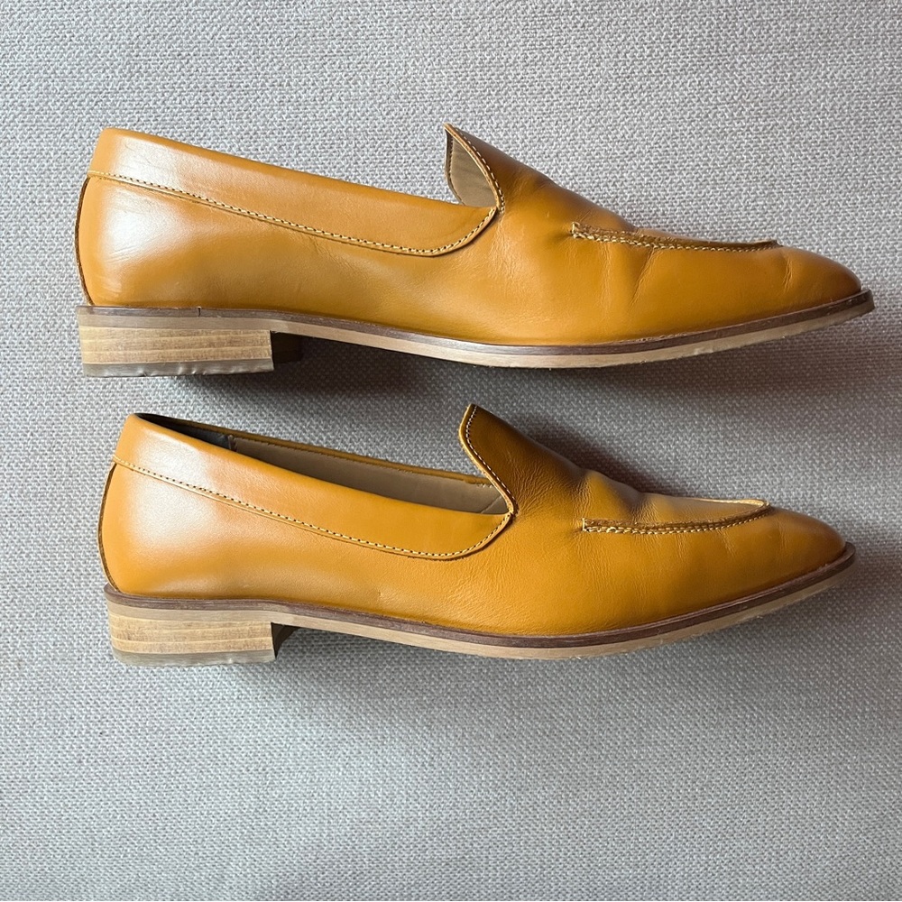 Everlane Modern Loafer Size 8, 8.5 Mustard Yellow (fit narrow) - Picture 5 of 10